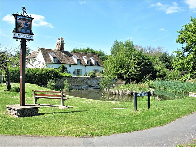 End Of Tenancy Cleaning Comberton 5 Village Sign and Pond, Comberton